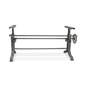 Frederick Adjustable Height Dining Table – Industrial Cast Iron Base – DIY