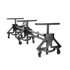 Otis Steel Communal Table Base – Adjustable Height – Iron Base- Casters – DIY