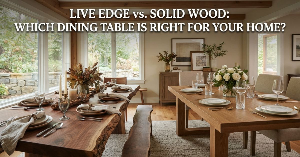 Live Edge vs. Solid Wood Dining Table