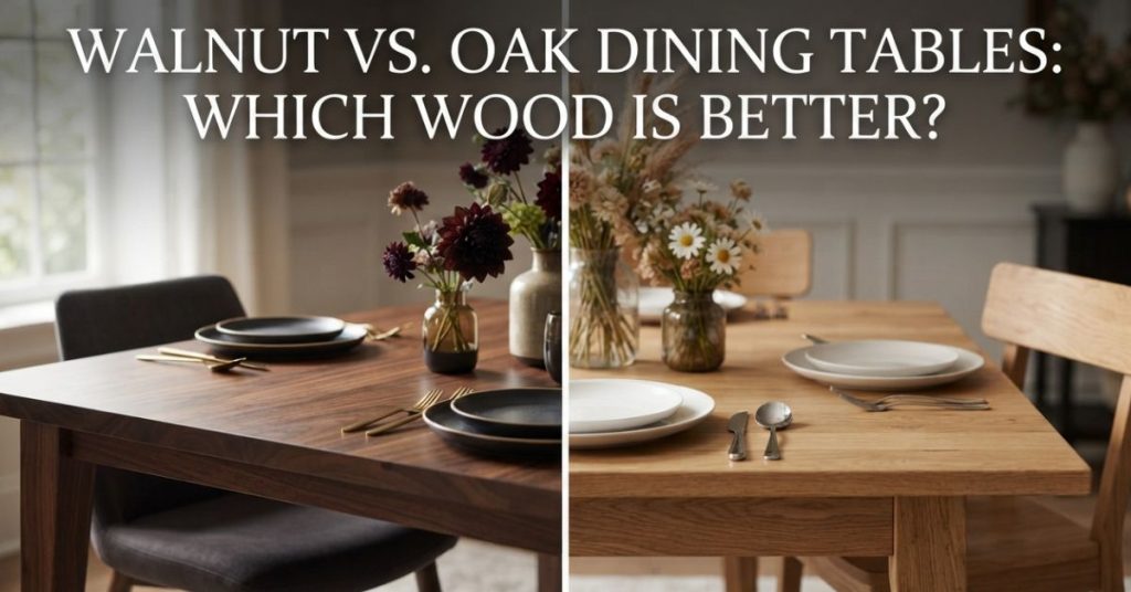 Walnut vs. Oak Dining Tables