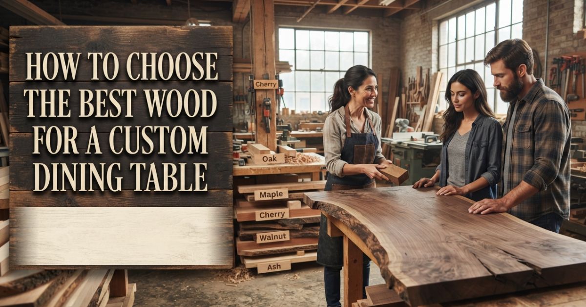 Choose the Best Wood for a Custom Dining Table