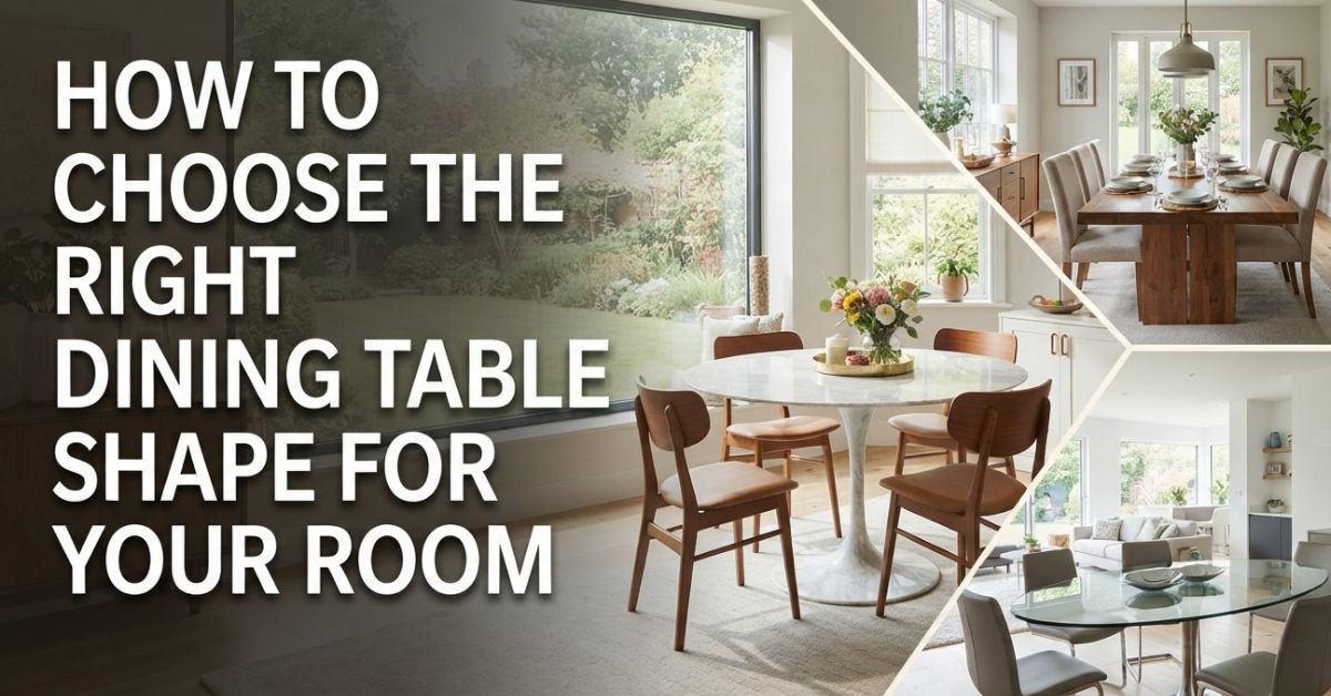 Choose the Right Dining Table Shape for Your Room