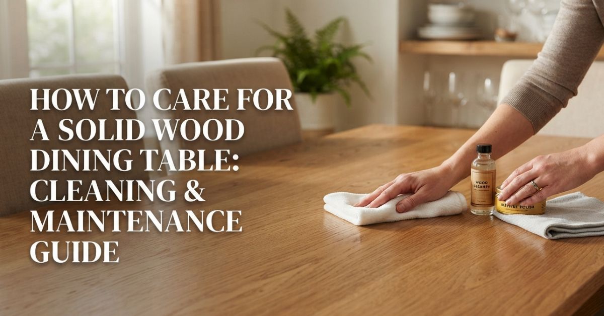 How to Care for a Solid Wood Dining Table